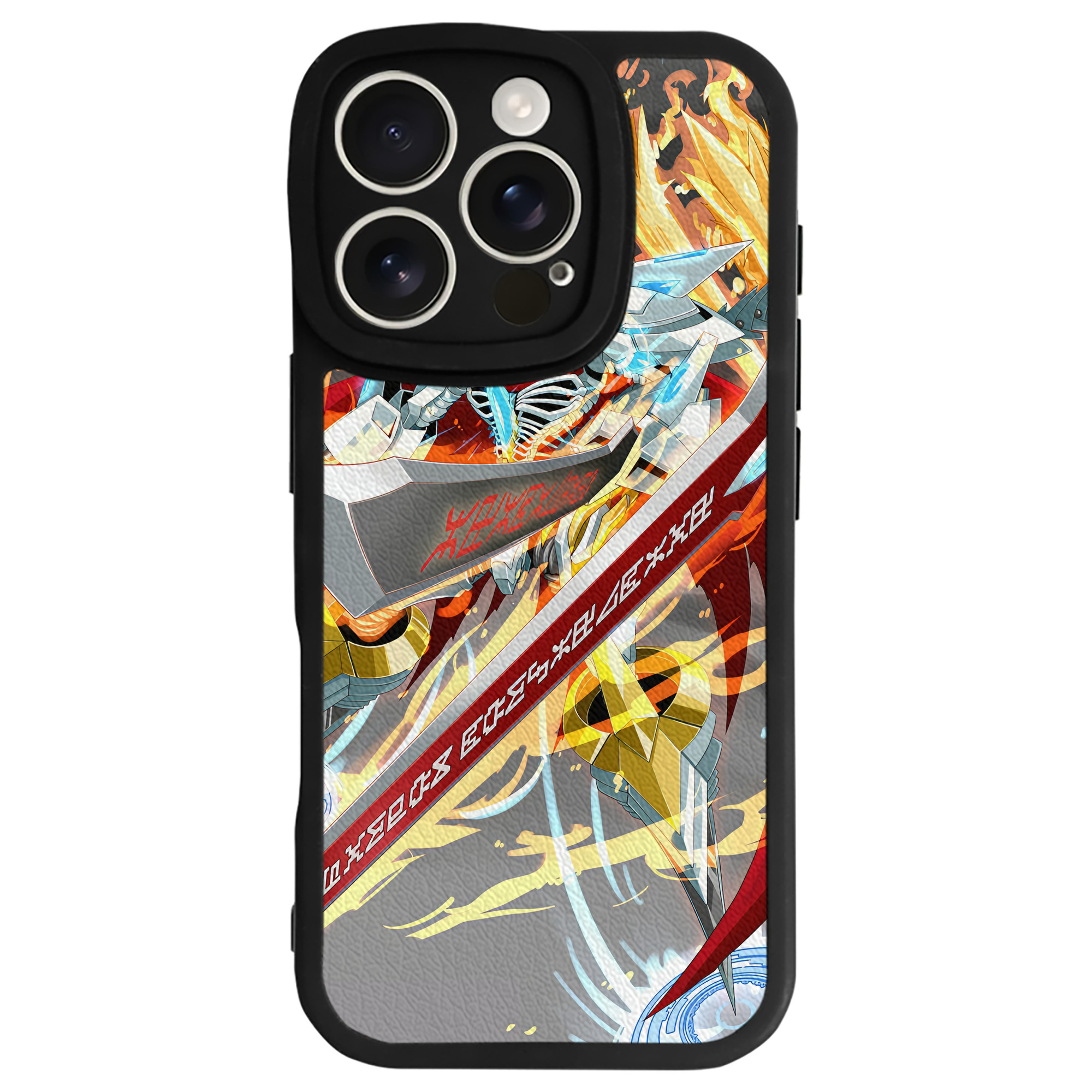 （画像用） Digimon デジタルモンスター/デジモン 【iPhone 16シリーズ対応】シリコンスマホケース（レザー調） 材質：シリコン